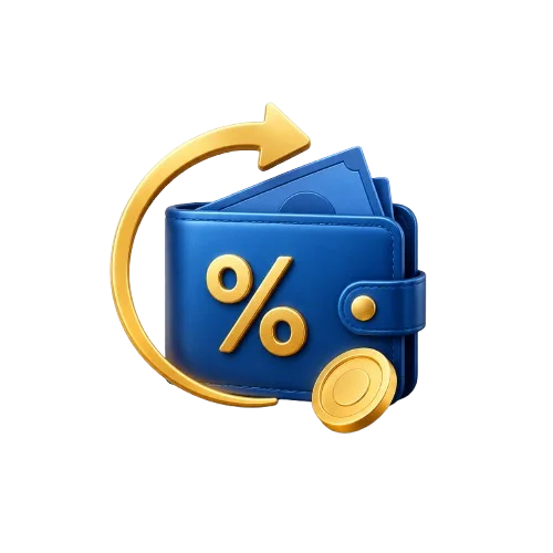 Cashback up to 15%